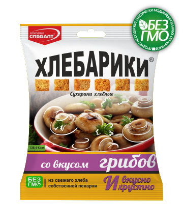 Хлебарики со вкусом грибов