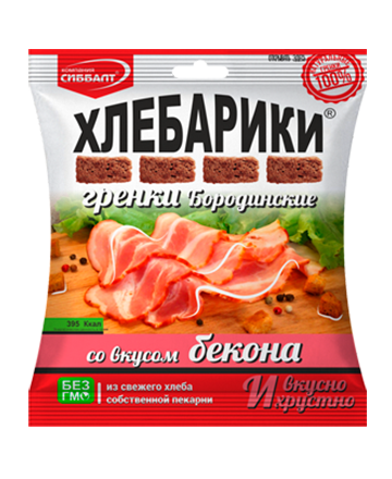 Хлебарики бородинские со вкусом бекона
