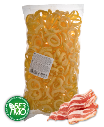 Воздушные чипсы Кольца со вкусом бекона